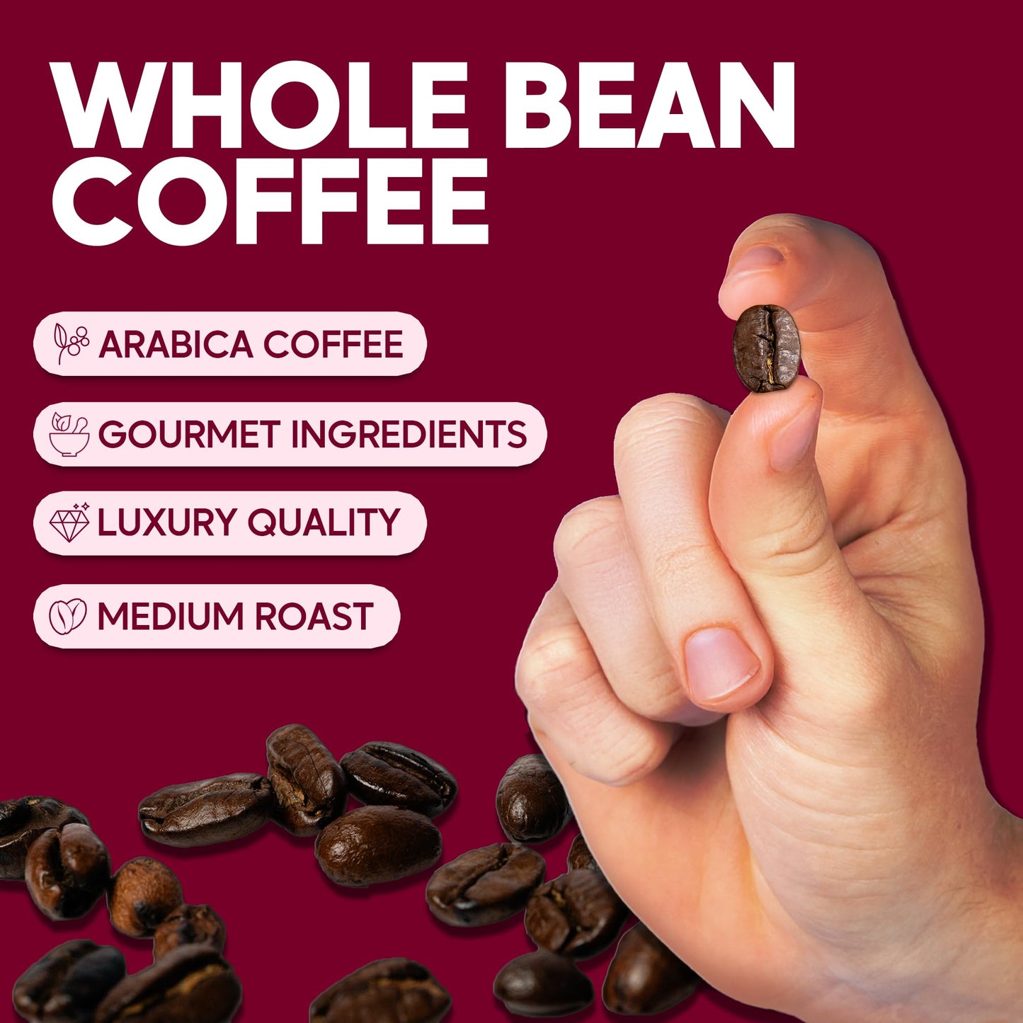 SARASOTA COFFEE & TEA CO. Whole Bean Coffee | Medium Roast | Low Acid | 80 oz