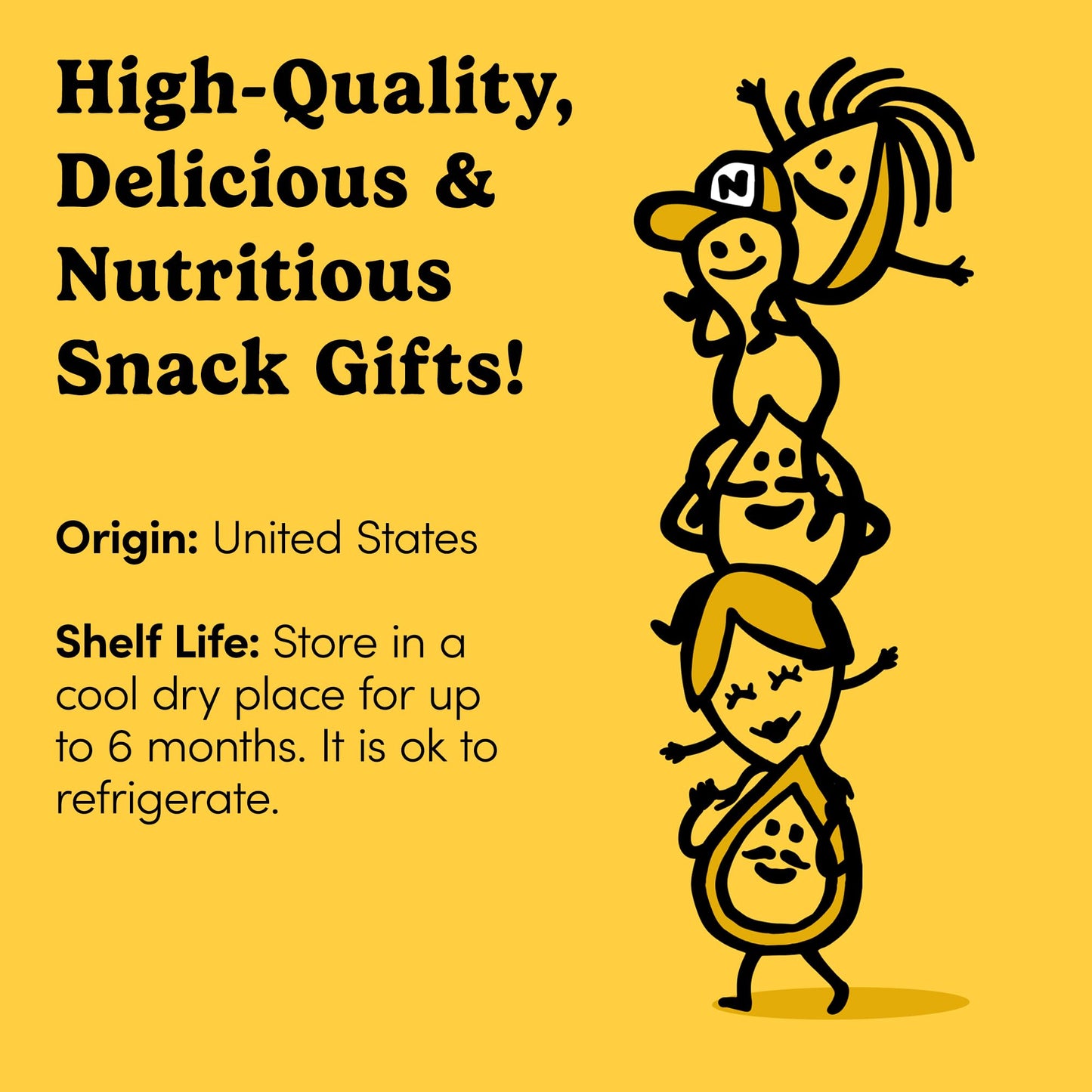 Nuts.com Sweet & Salty Snack Mix Assortment Gift Basket – 4Lb Package with Nuts, Dried Fruits, Popcorn, and Chocolate