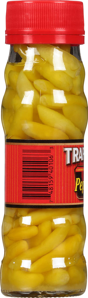 Trappey's Peppers in Vinegar, Hot, 4.5 oz, (3 pack)