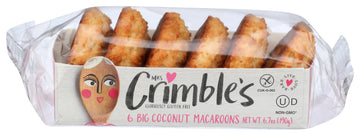Mrs Crimbles, Macaroons Coconut Dairy Free Gluten Free, 6.7 Ounce