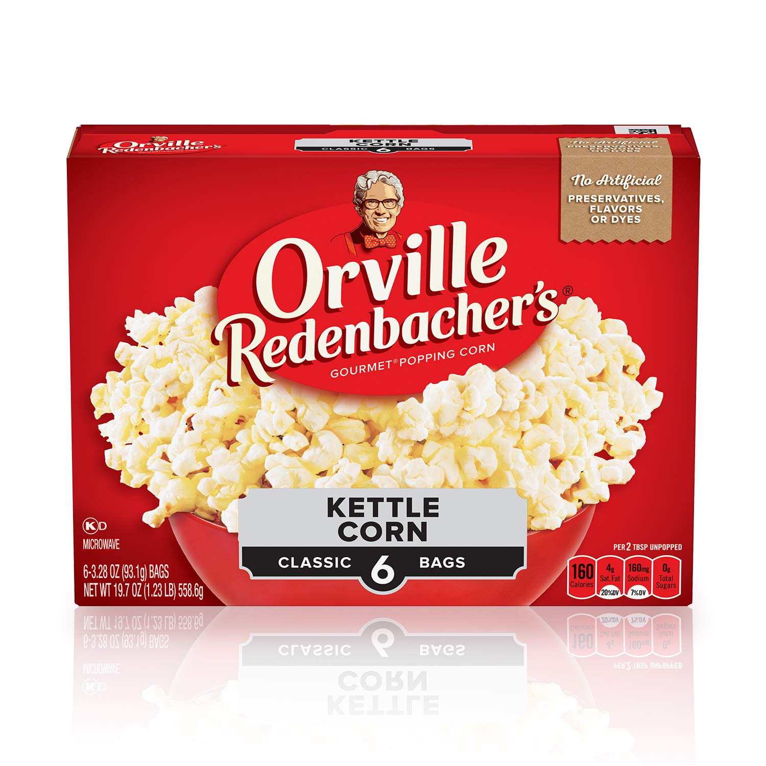 Orville Redenbacher'S Kettle Corn Microwave Popcorn, 3.28 Oz, 6 Ct