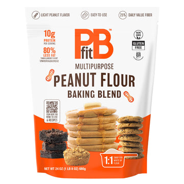 PBfit Peanut Flour Baking Blend - Gluten Free, Non GMO, 11g Protein, 24 oz