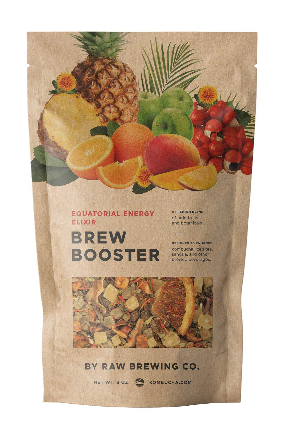 Raw Brewing Company Kombucha Brew Booster – Premium Botanical Flavoring Blend – 8 Ounce