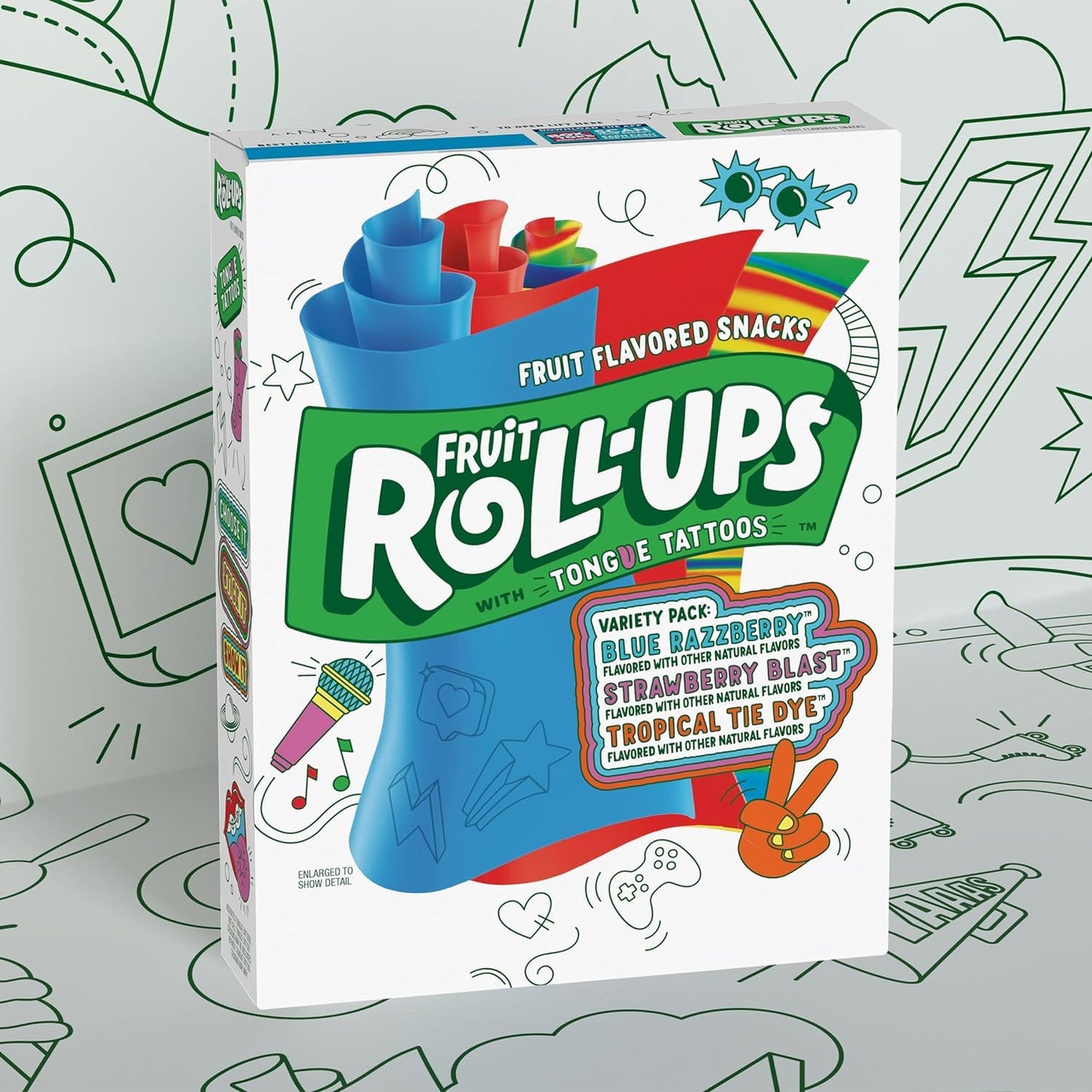 Fruit Roll-Ups Fruit Flavored Snacks Variety Pack Pouches 10 Ct
