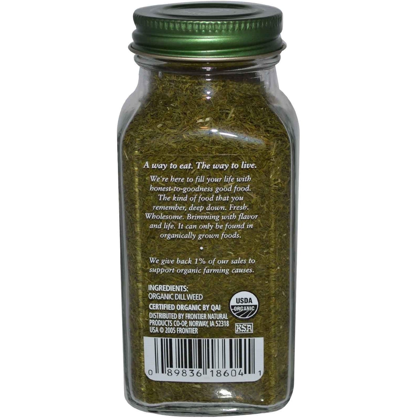 Simply Organic Ssnng Dill Herbal Product Org Bttl