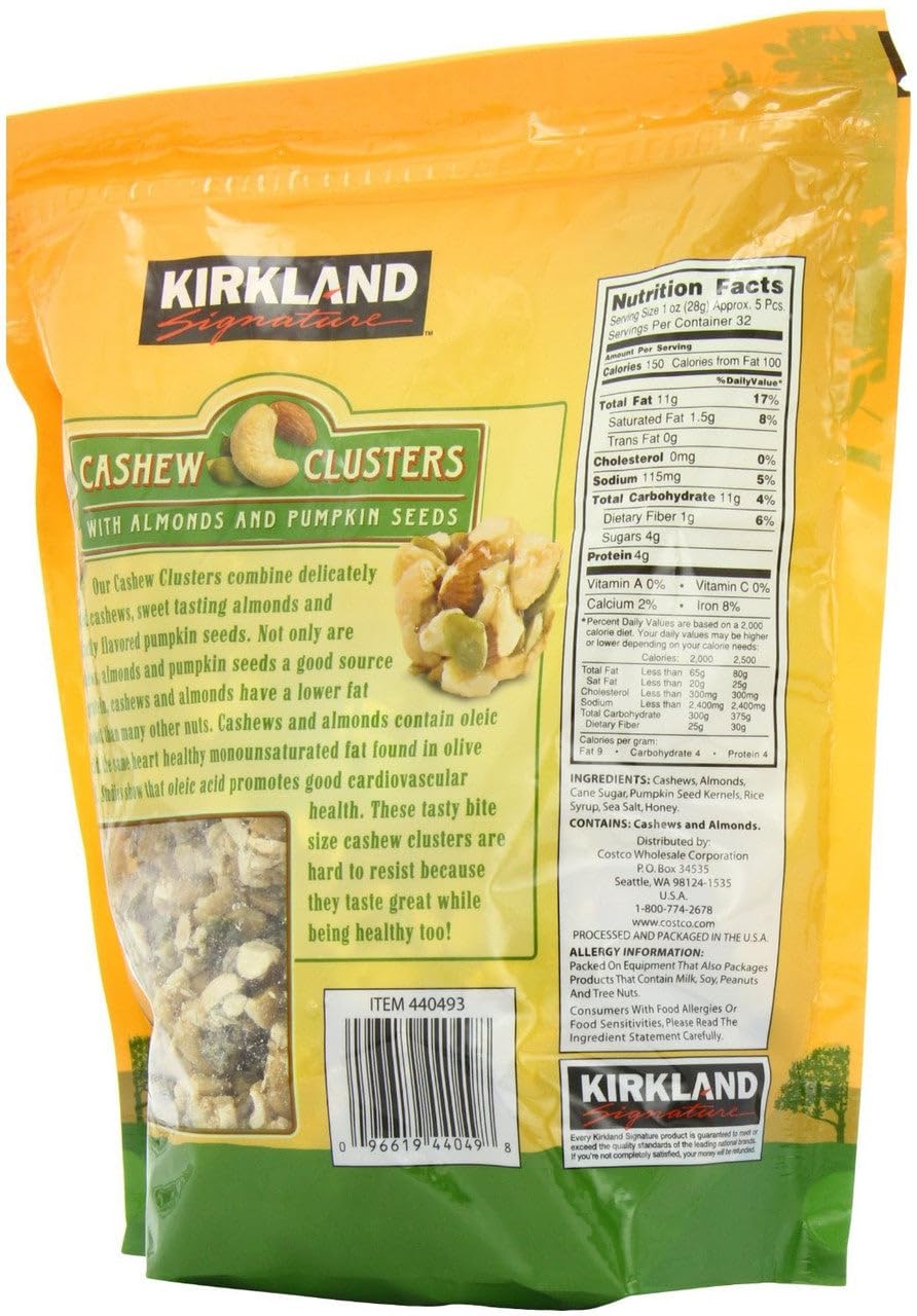 Kirkland Signature Cashew Clusters, 32 Ounce