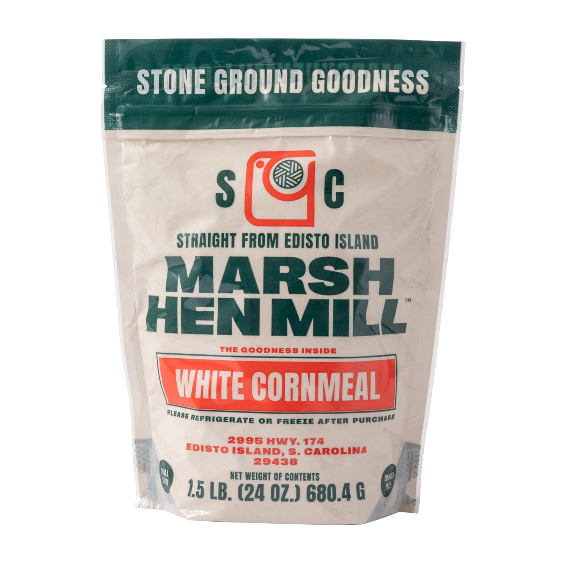MARSH HEN MILL Stone Ground White Cornmeal Premium Heirloom Corn Flour All Purpose For Baking & Cooking Versatile & Consistent R