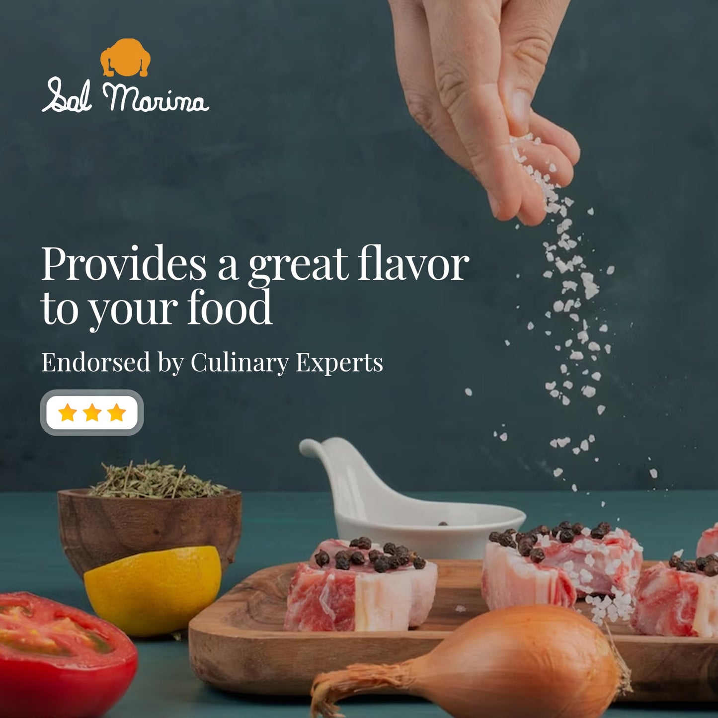 Sal Marina | Sea Salt & Sea Salt Flower 11Oz | Kosher Salt 100% Natural - Vegan Gluten Free Organic Table Salt Seasoning Food