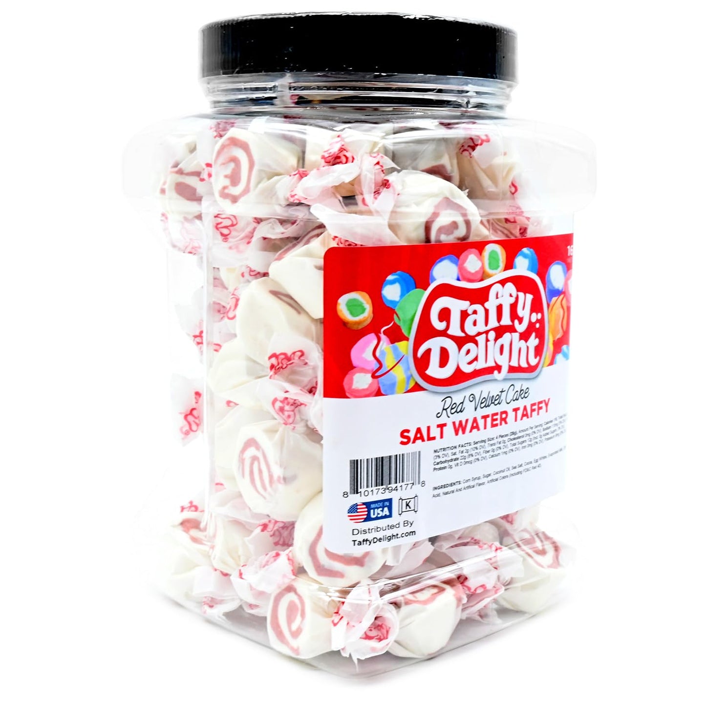 Taffy Delight Salt Water Taffy (16Oz, Red Velvet Cake)