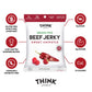 Think Jerky Sweet Chipotle Beef Jerky, Grass-Fed, Gluten Free, 1 oz Bags, 8 Pack