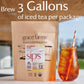 Grace Farms Organic Iced Tea - Rooibos Chai, Sugar-Free, 12 Brew Bags (1qt each), Refreshing & Spiced, Easy Cold Brew