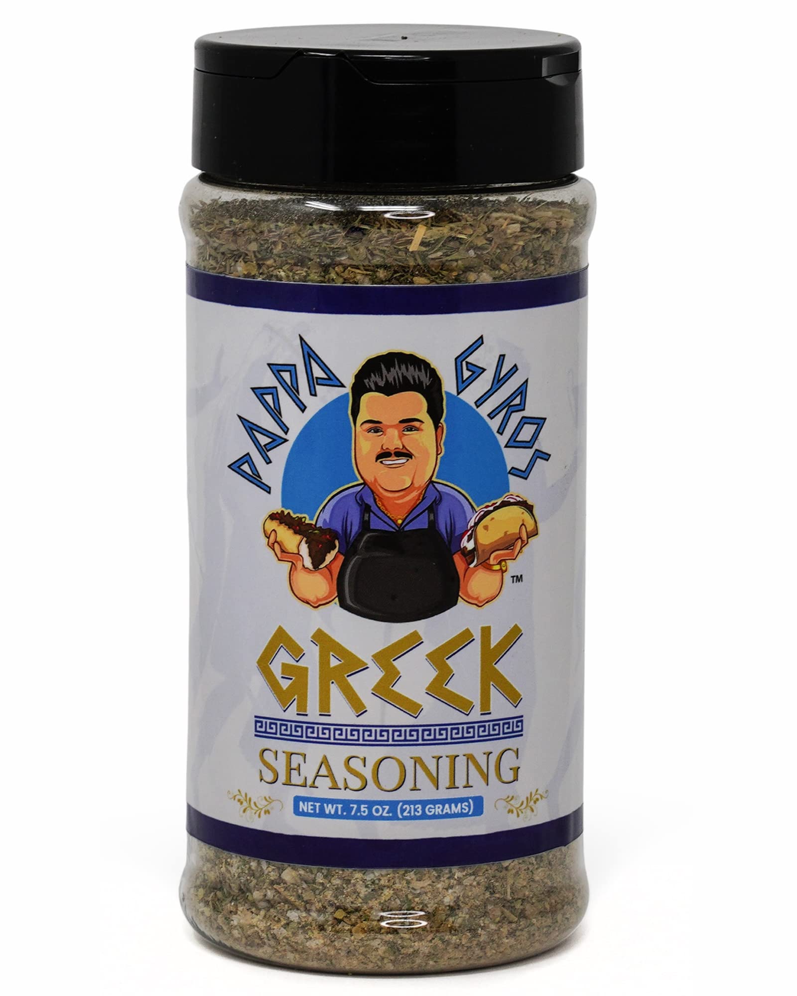 Pappa Gyros All Purpose Greek Seasoning Blend (No Msg) | Large Shaker 7.5 Oz | Authentic Mediterranean Seasoning & Spices | All