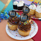 GRAPHICS & MORE Cupcake Picks Set of 6 - Multi Acrylic Decoration Toppers