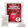 Freeze Dried Marshmallows Mini Individual 24 Fun Size Packs - Hot Chocolate Marshmallows Candy For Christmas Toppings, Hot Cocoa
