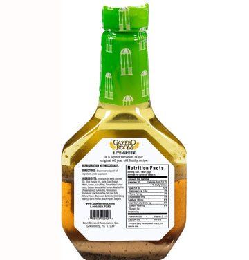 Gazebo Room Lite Greek Salad Dressing And Marinade 16 Oz (6 Pack)