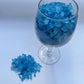 Sweetglob Old Fashioned Medium Rock Sugar Candy Gems, Lump Sugar Rock Crystals (1 Pound, Blue Raspberry)