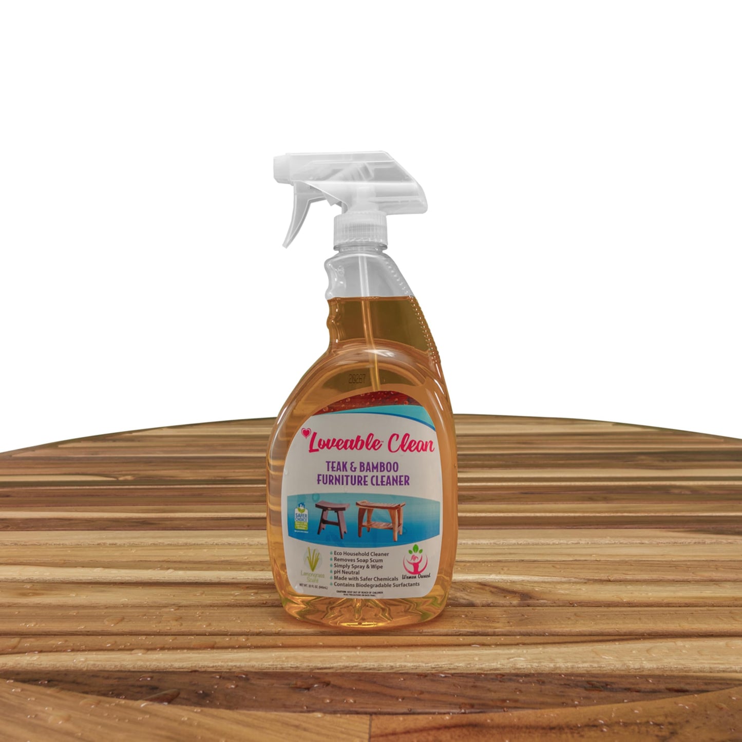 Ecodecors Teak Cleaner Protective Teak Wood Restorer Eco Household Wood Furniture Cleaner Spray Bottle For Teak & Bamboo Furnitu