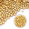 Dazzjoy Edible Gold Sprinkles, Star Sugar Candy Sprinkles for Cupcake Decorating, Food Grade, 4.23oz, Mix Size, Cupcake Toppers,