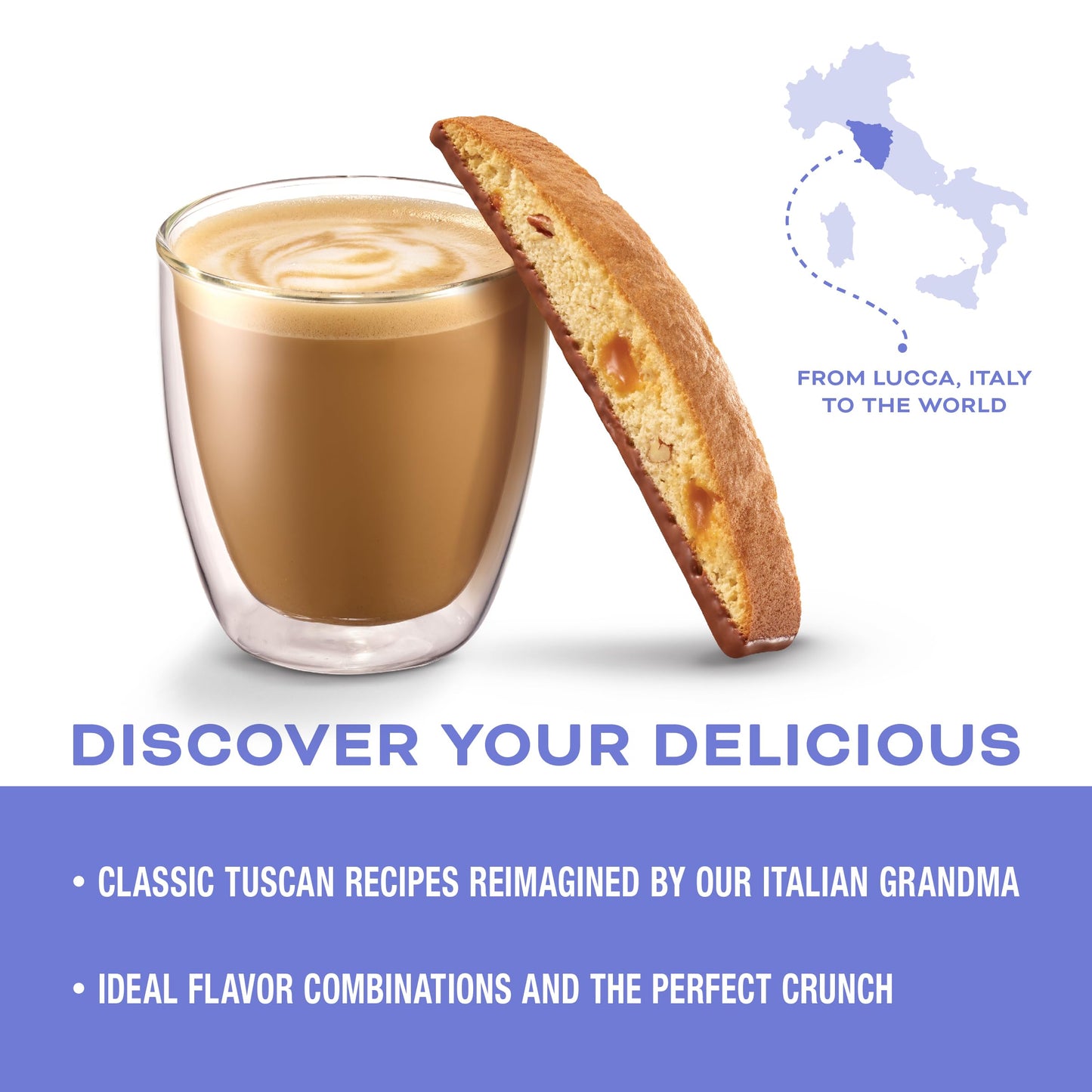 Nonni'S Turtle Pecan Biscotti Italian Cookies - 3 Boxes Caramel Pecan Cookies Dipped In Milk Chocolate - Butter Pecan Biscotti I