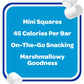 RICE KRISPIES   Mini Squares, Kids Snacks, 40 Count, Original, Grab n Go, 15.5oz Box