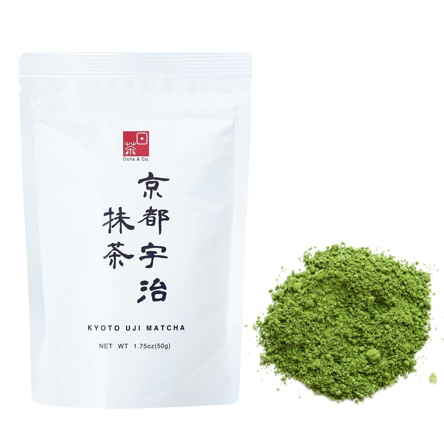 Ocha & Co. Kyoto Uji Matcha - Ceremonial Grade Matcha Powder - Highest Grade Traditional Stone Milled Japanese Matcha Green Tea Powder  50G/1.75Oz.