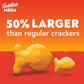 Goldfish Mega Bites, Sharp Cheddar Crackers, 5.9 Oz Bag (Pack of 3)