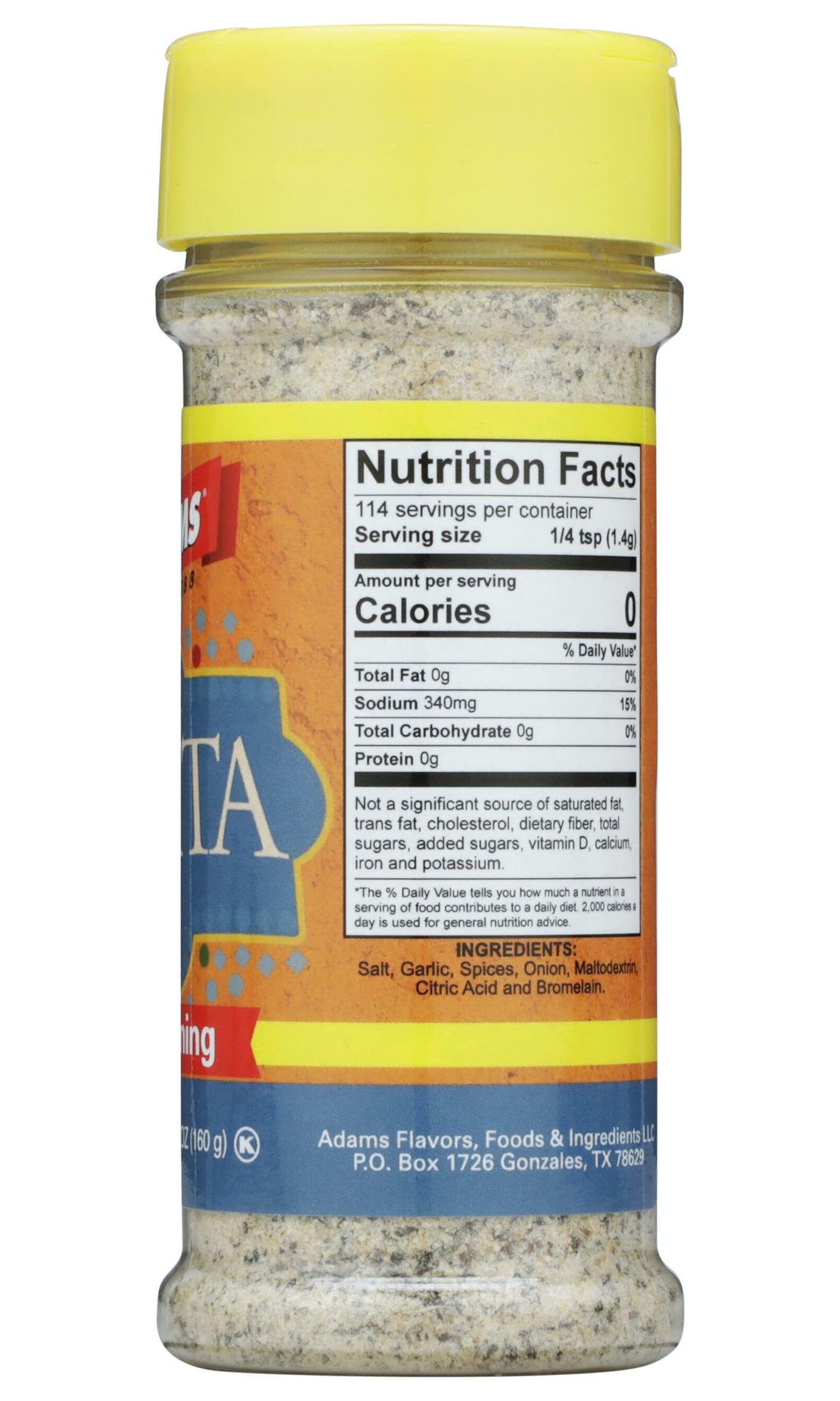 Adams Fajita Seasoning, 5.64 Ounce Bottle (Pack Of 1)