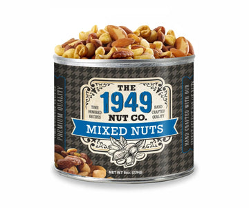 The 1949 Nut Co. Gourmet Mixed Nuts | Oil Roasted Fried Cashews, Almonds, Pecans, Filberts, Pistachios with a Unique Crispy Crun