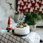 1 Pcs Snowflake He Or She Cake Topper Glitter Gender Reveal Boy Or Girl Cake Pick For Snowflake Gender Reveal Baby Shower Kids B