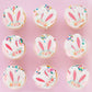 Keaziu 40-Pack Edible Wafer Paper Cupcake Toppers for Easter Bunny Party Decorations - Ears