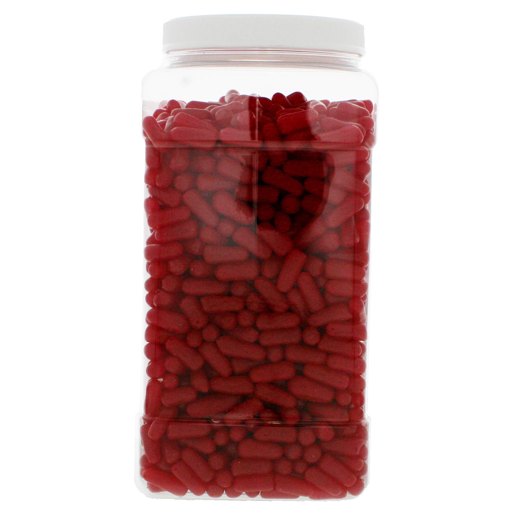 Hot Tamales Bulk 7Lb - Original Soft Chewy Cinnamon Candy In 128 Fl Oz Gift Ready Reusable Square Jar