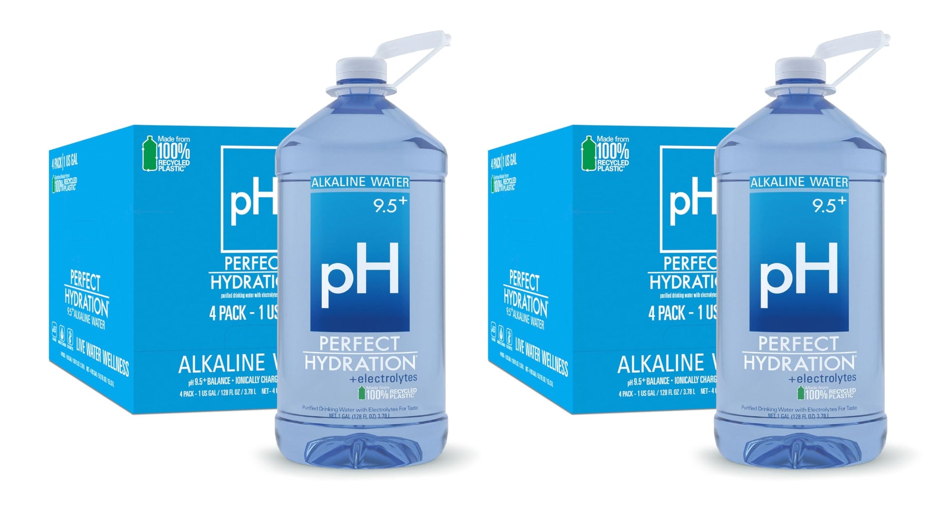 Perfect Hydration 9.5+ Ph Alkaline Drinking Water, Electrolyte Minerals For Taste, 8 Gallons