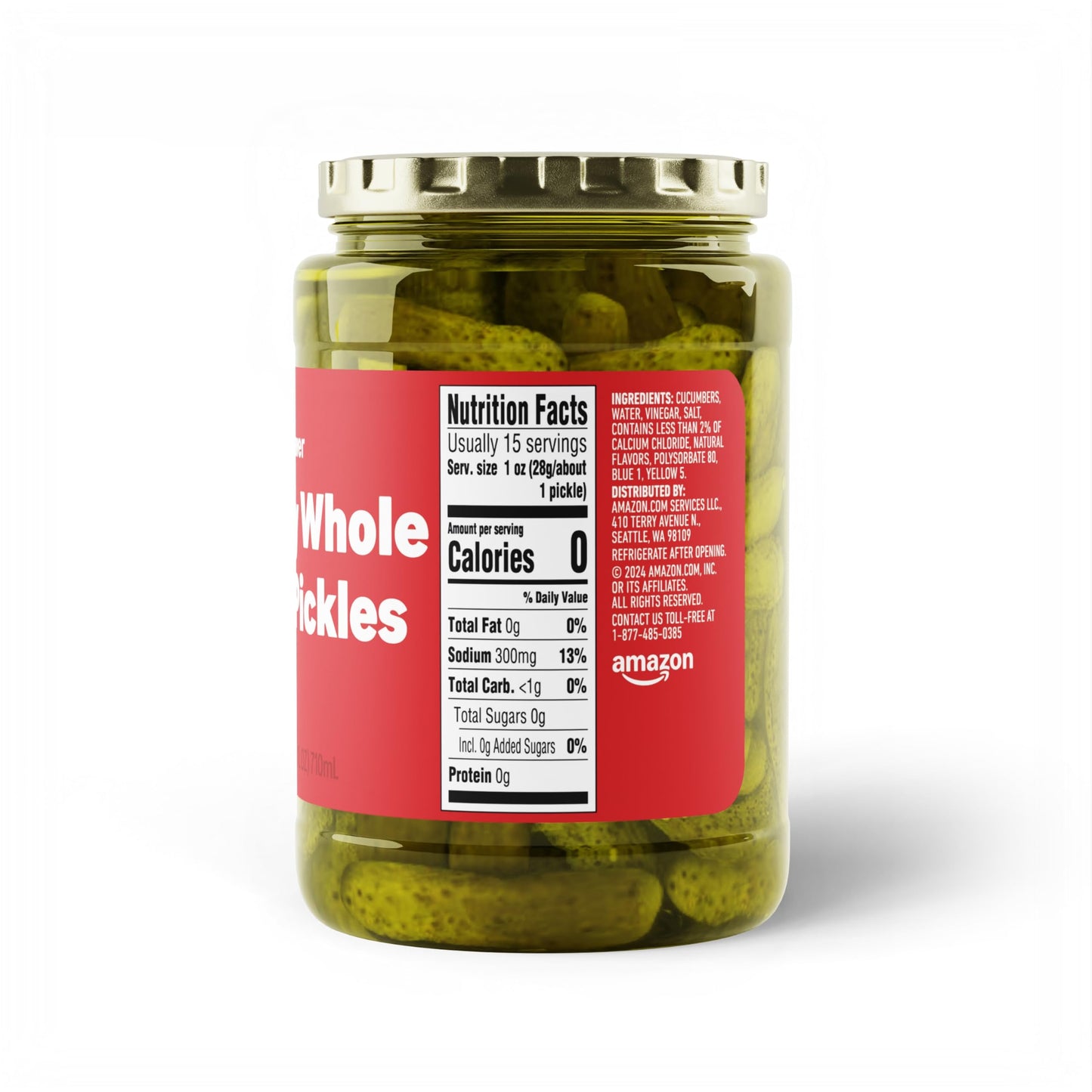 large online retailer Saver Whole Dill Pickles, Kosher, 24 Fl Oz, Pack of 1