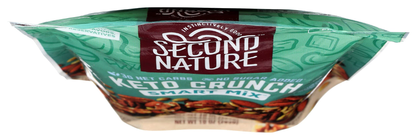 Second Nature Keto Crunch Smart Snack Mix 10 Oz. Resealable Pouch Pack Of 1 - Certified Gluten-Free Snack