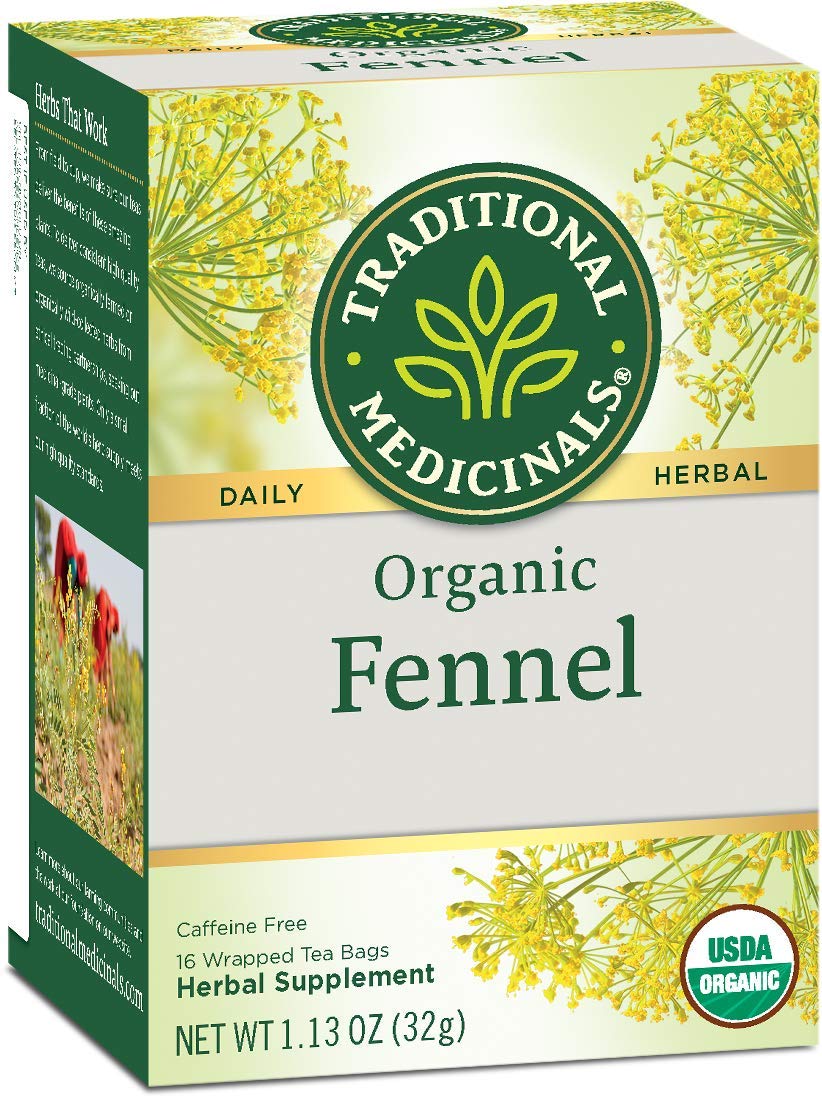 Unknown Herb Tea, 95% Organic Fennel, 16 Bags, Pack of 6, Value Bulk Multi-Pack