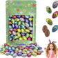 Easter Double Crisp Eggs Milk Chocolate, Happy Easter Day Eggs, Party Bag Fillers, Individually Wrapped, (1 Pound) Approx. 100 Eggs