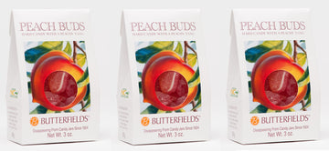 Butterfields Candy - Gourmet, Old-Fashioned Peach Buds Hard Candy | Gluten Free | Made With 100% Real, Pure Cane Sugar | Handcra