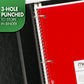 Mead Spiral Notebook, 1 Subject, Graph Ruled Paper, 7-1/2 X 10-1/2, 100 Sheets, Yellow (05676Az7)