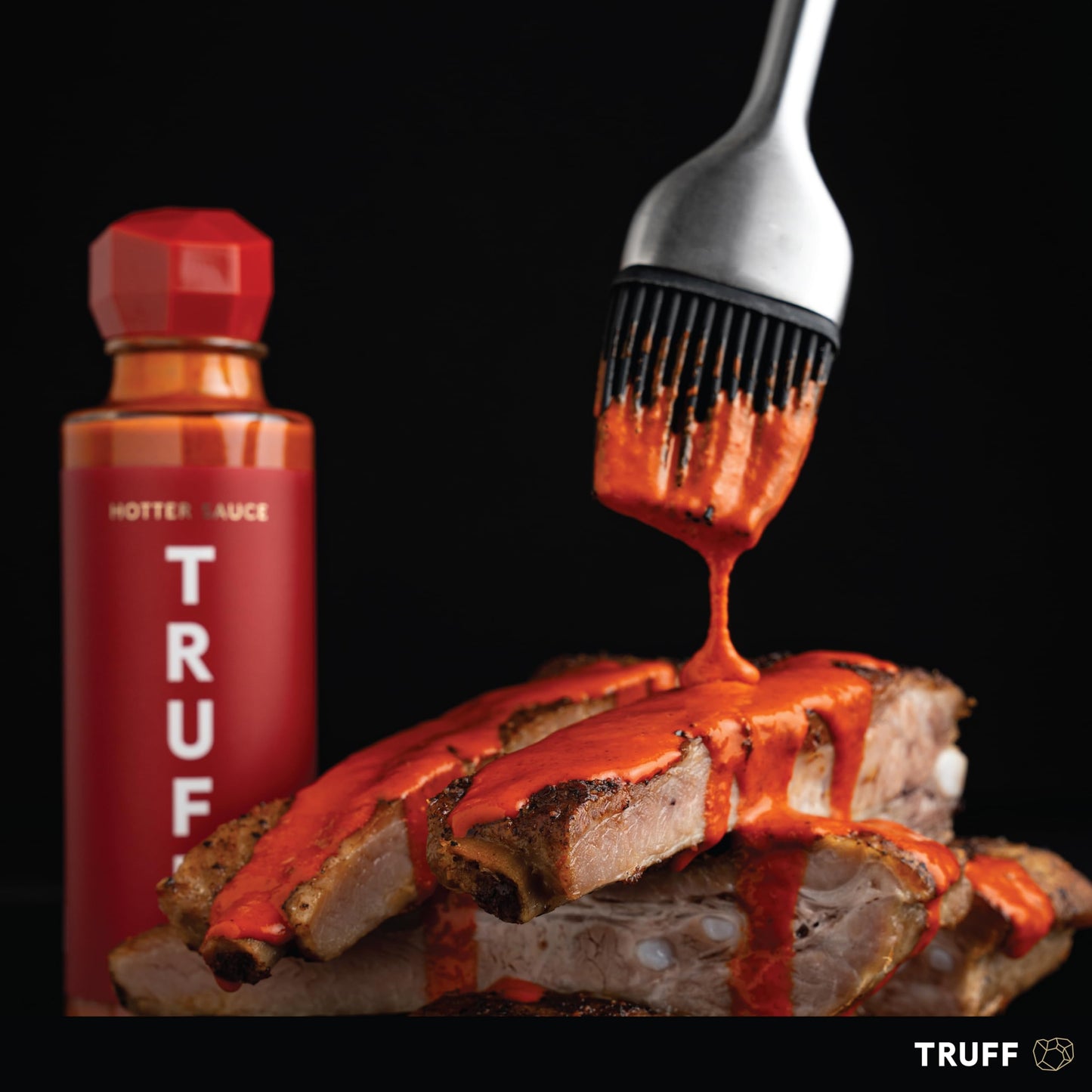 Truff Hot Sauce And Hotter Sauce 2-Pack Bundle, Gourmet Hot Sauce Set, Black Truffle And Chili Peppers, Gift Idea For The Hot Sauce Fans (Black/Red, 6 Oz, 2 Count)