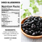 Amrita Dried Blueberries 1 Lb | Sweetened, Unsulfured, Non-Gmo, No Preservatives | Packed Fresh In Resealable Bags | Dried Berri