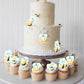 60 Pcs Edible Bumble Bee Cupcake Toppers Waper Paper Honey Bee Party Decorations Edible Oh Babee Cupcake Picks For Bee Theme Bab