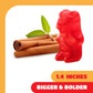CRAZYOUTLET Juju Cinnamon Bears Gummy Candy - Chewy Cinnamon Flavor - 1 Pound Bag