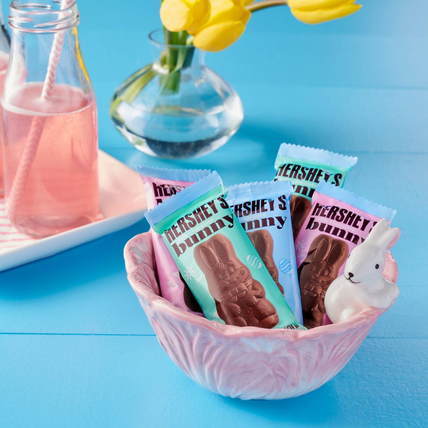 Hershey'S Milk Chocolate Bunnies, Easter Candy Packs, 1.2 Oz (6 Count)