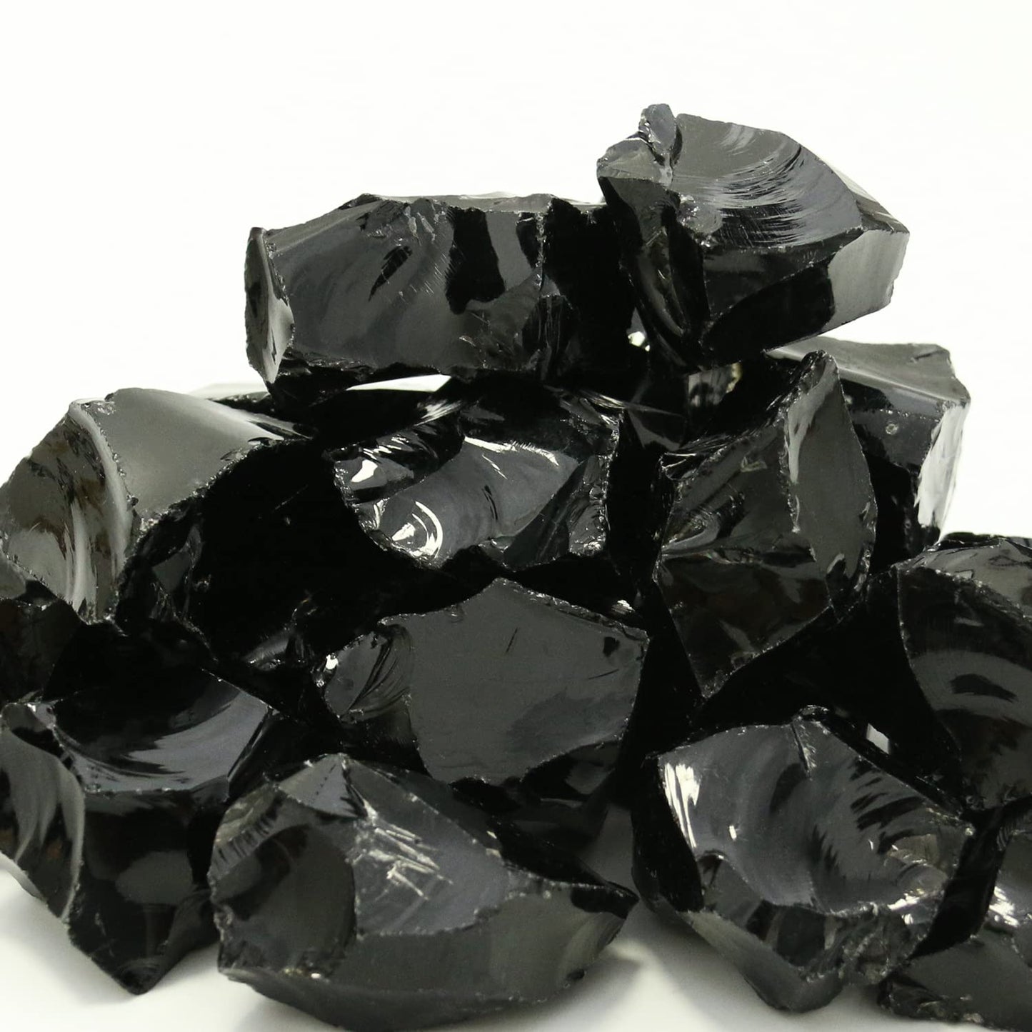 Nvzi Black Obsidian Crystal Rocks, Black Stones Bulk For Wicca, Reiki, And Energy Healing Crystals, Witchcraft Supplies, Rocks F