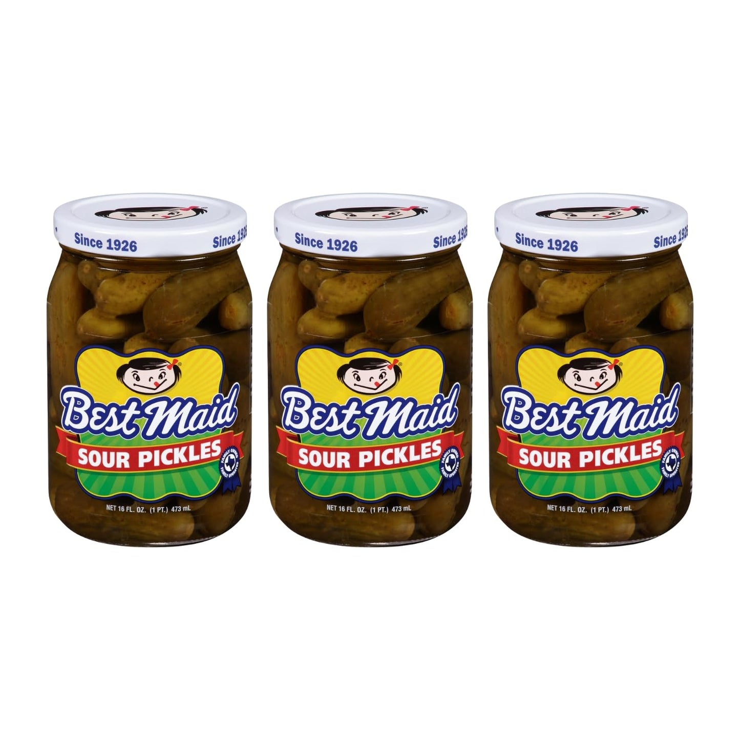 Best Maid Pickles - 9-Item Assortment of Dill, Sweet, Bread & Butter, Okra, and Specialty - 3 or 6 Packs (3 Pack, Whole Sour Pic