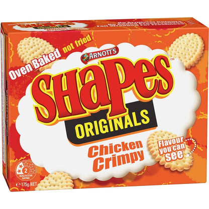 Australian Arnotts Shapes Crackers Crimpy Chicken 175g