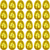 GCQJOQ Plastic Easter Eggs for Holiday Decorations and Celebrations, 30 Pcs (Gold)