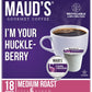 MAUDS Huckleberry Coffee Pods, 100% Arabica, 18 Count, KCup Compatible, Recyclable, Holiday Flavored