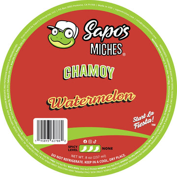 Sapo'S Miches Chamoy Rim Rimming Paste Sauce Candy Dip For Drinks, Micheladas, Fruit, 8 Oz (Watermelon)