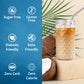 Syruvia Sugar Free Coconut Syrup With Syrup Pump Dispenser - Coconut Coffee Syrup Flavor, 25.4 Fl Oz, Kosher, Gluten Free, Perfe